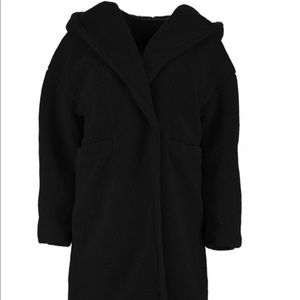BLACK TEDDY COAT